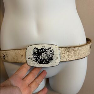 Big Star Denim Co. Haptic Third Wave Wolf Buckle White Size 34